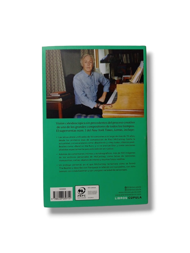 Letras - Paul McCartney (tapa blanda)