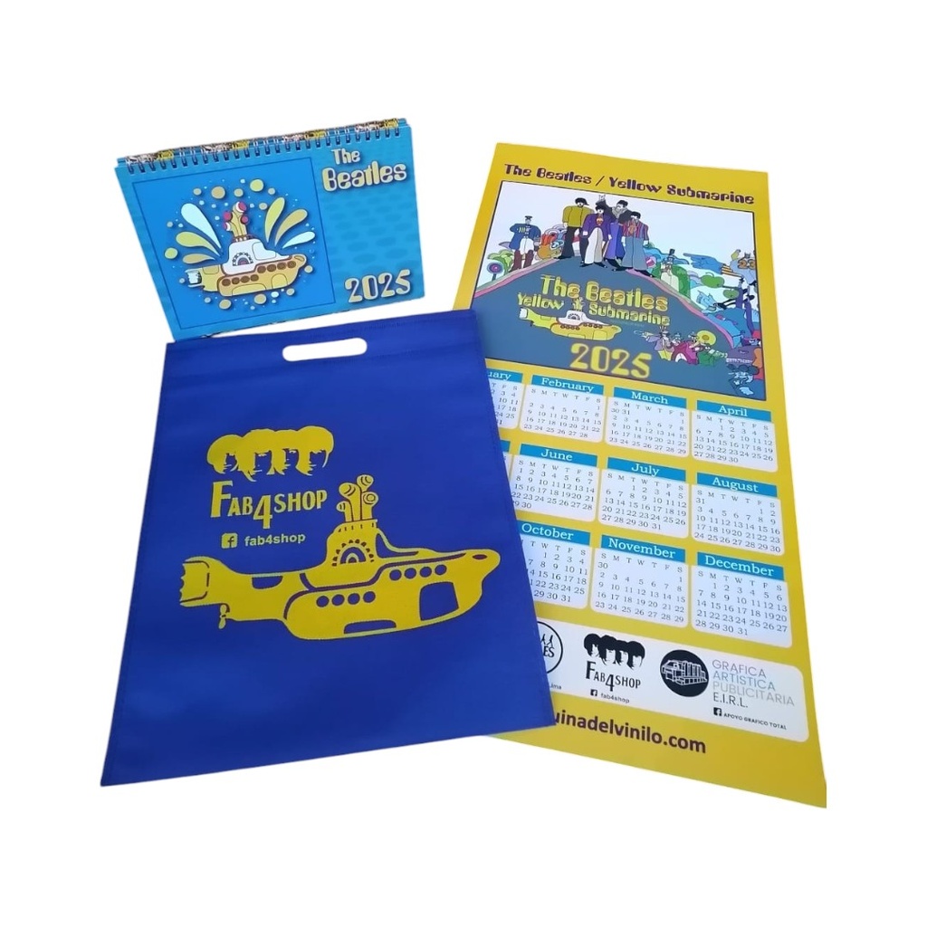 The Beatles - Calendario 2025: Yellow Submarine